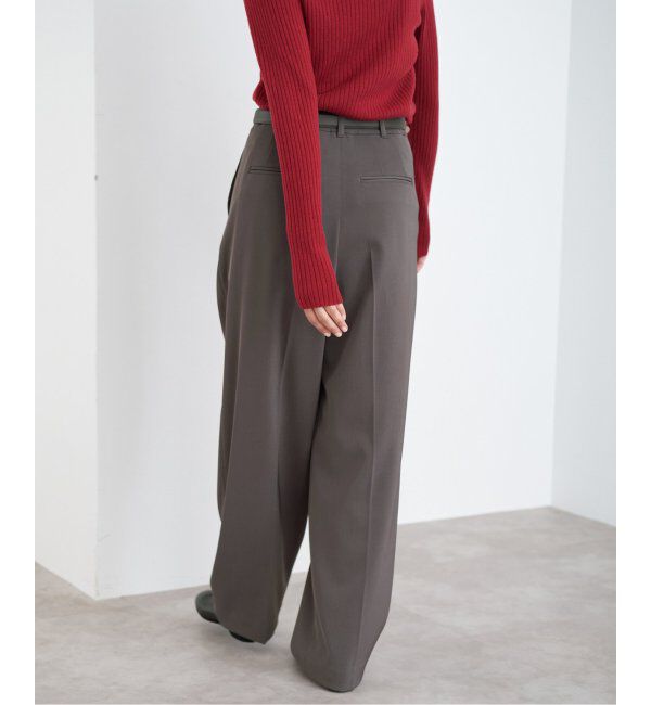 IENA「《追加2》サスペンダーツイルパンツ」|スラックス|