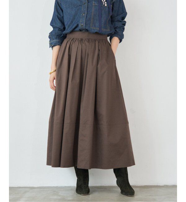 IENA「タフタトリミングスカート」|スカート|