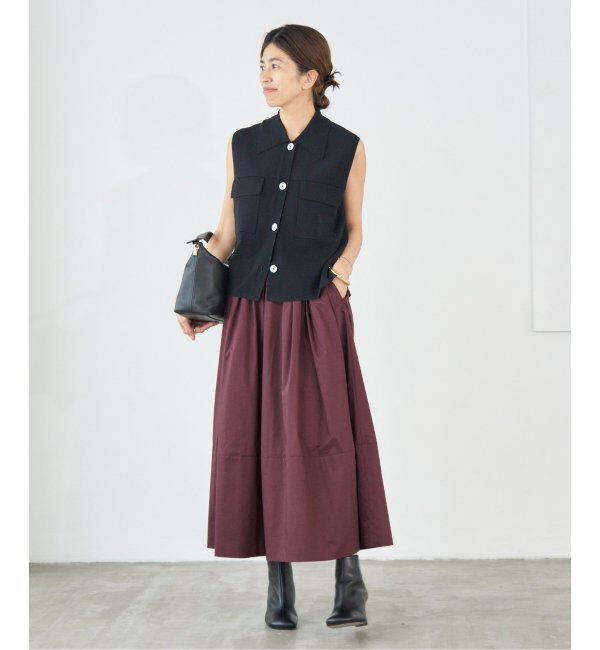 IENA「タフタトリミングスカート」|スカート|