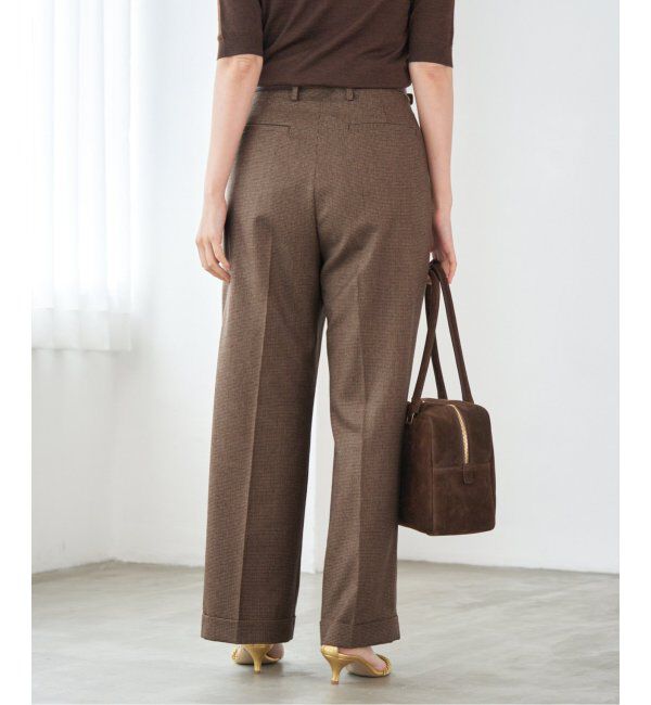 IENA「ガンクラブチェックパンツ」|スラックス|