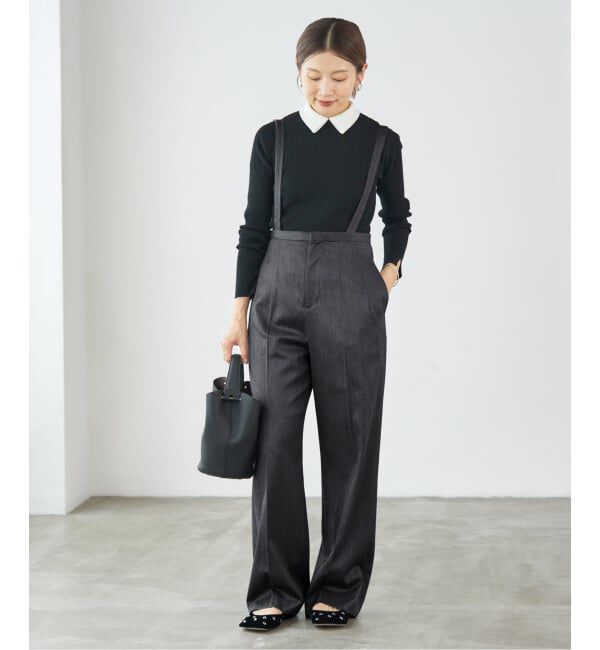 IENA「サスペンダーパンツ」|スラックス|
