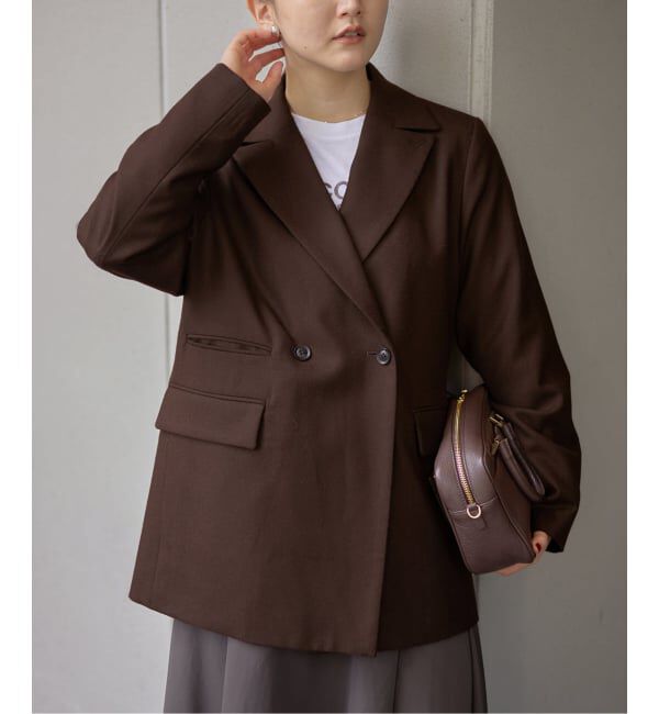 IENA「フラノジャケット」|その他|ブラウン