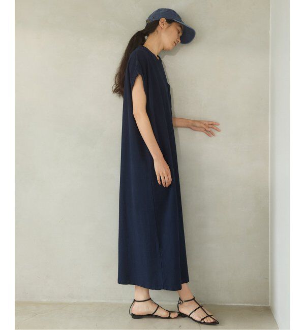 IENA「BLACK ポケットTドレス」|ワンピース|