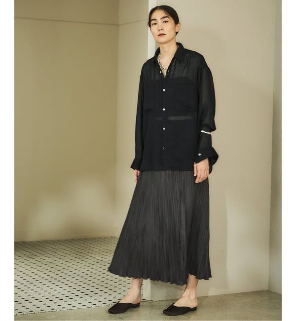 IENA「シアーメッシュ シャツ」|シャツ・ブラウス|