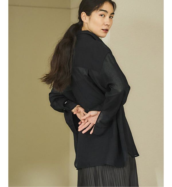 IENA「シアーメッシュ シャツ」|シャツ・ブラウス|