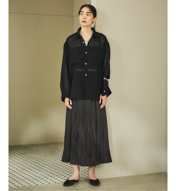 IENA「シアーメッシュ シャツ」|シャツ・ブラウス|