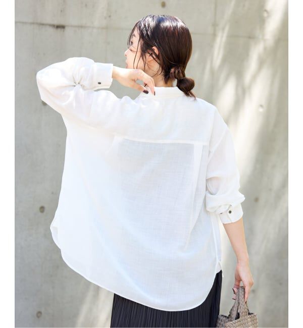 IENA「シアーメッシュ シャツ」|シャツ・ブラウス|