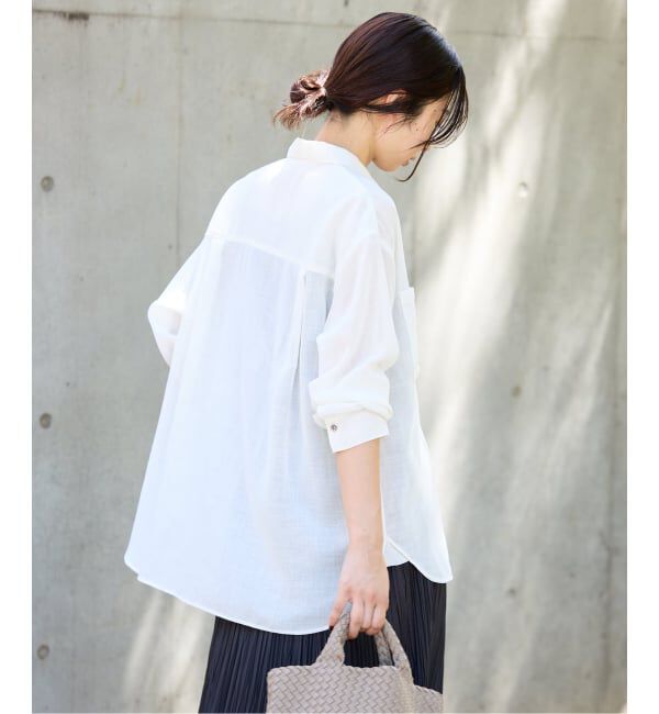 IENA「シアーメッシュ シャツ」|シャツ・ブラウス|