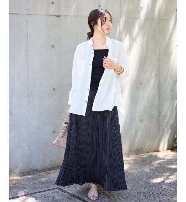 IENA「シアーメッシュ シャツ」|シャツ・ブラウス|