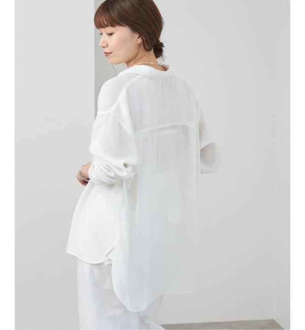 IENA「シアーメッシュ シャツ」|シャツ・ブラウス|