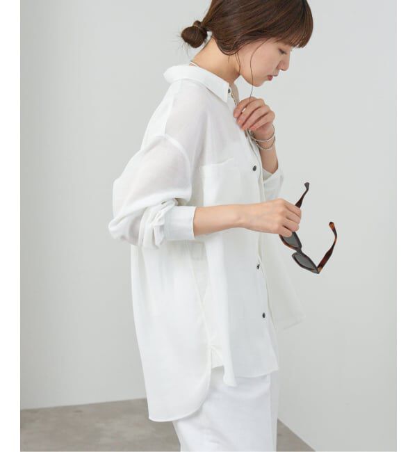 IENA「シアーメッシュ シャツ」|シャツ・ブラウス|