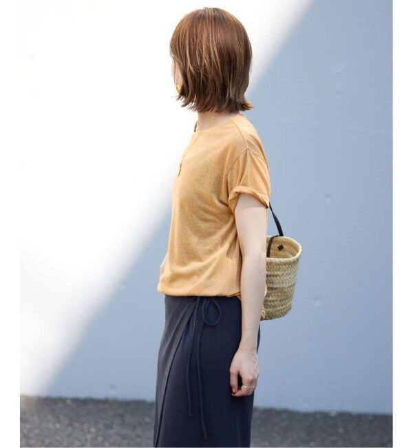 SLOBE IENA「《追加2》スラブ5分袖TEE」|Tシャツ・カットソー|