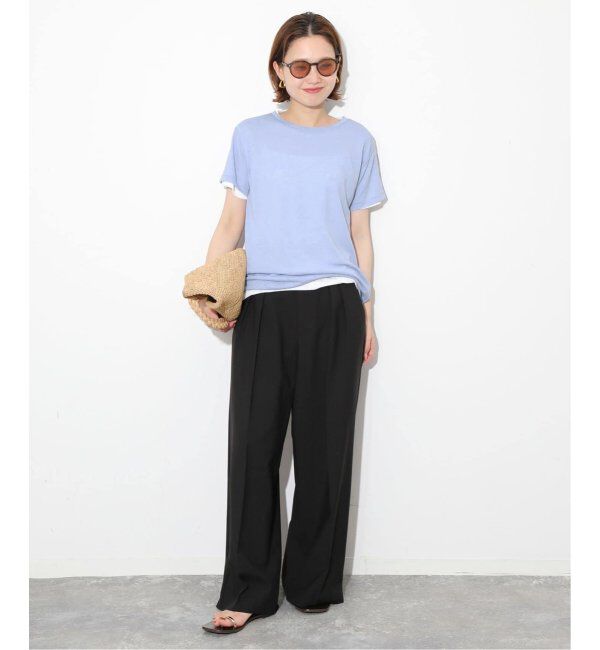 SLOBE IENA「《追加2》スラブ5分袖TEE」|Tシャツ・カットソー|