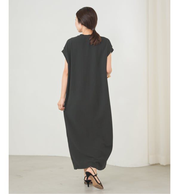 IENA「《追加》BLACK ポケットTドレス」|ワンピース|