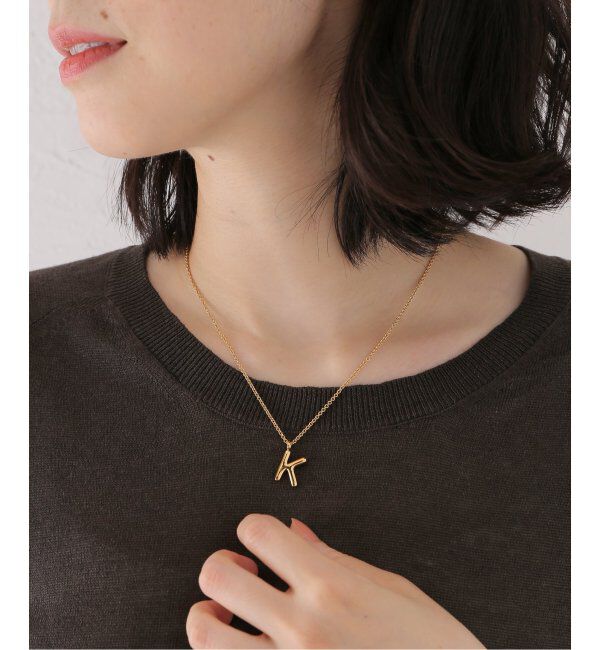 IENA「JOSEPHINE STUDIO/ジョセフィン・ストゥディオ LETER CHARM SMALL K ネックレス SMALL」|ネックレス|