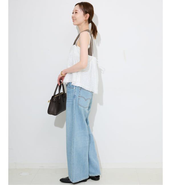 SLOBE IENA「シアーリボンキャミソール」|シャツ・ブラウス|