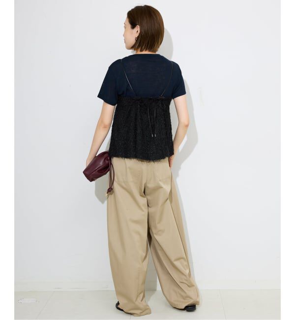 SLOBE IENA「シアーリボンキャミソール」|シャツ・ブラウス|