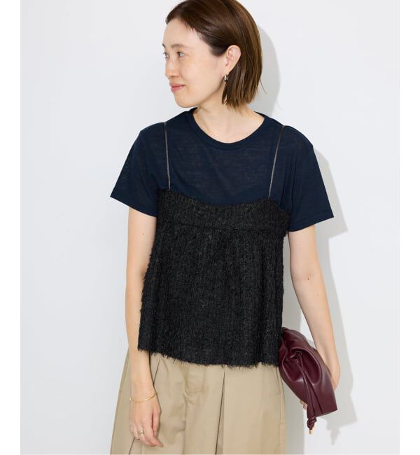 SLOBE IENA「シアーリボンキャミソール」|シャツ・ブラウス|