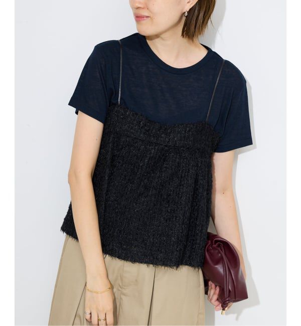 SLOBE IENA「シアーリボンキャミソール」|シャツ・ブラウス|