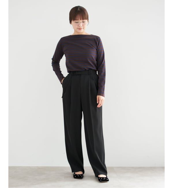 IENA「《追加5》サスペンダーツイルパンツ」|スラックス|