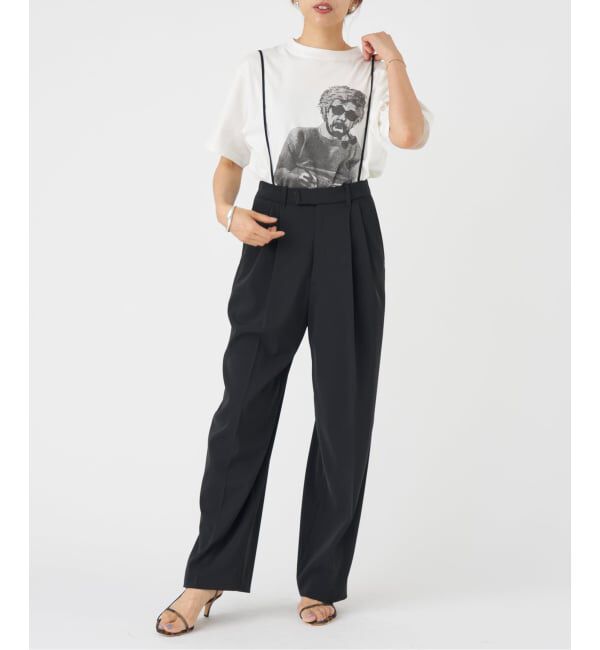 IENA「《追加5》サスペンダーツイルパンツ」|スラックス|