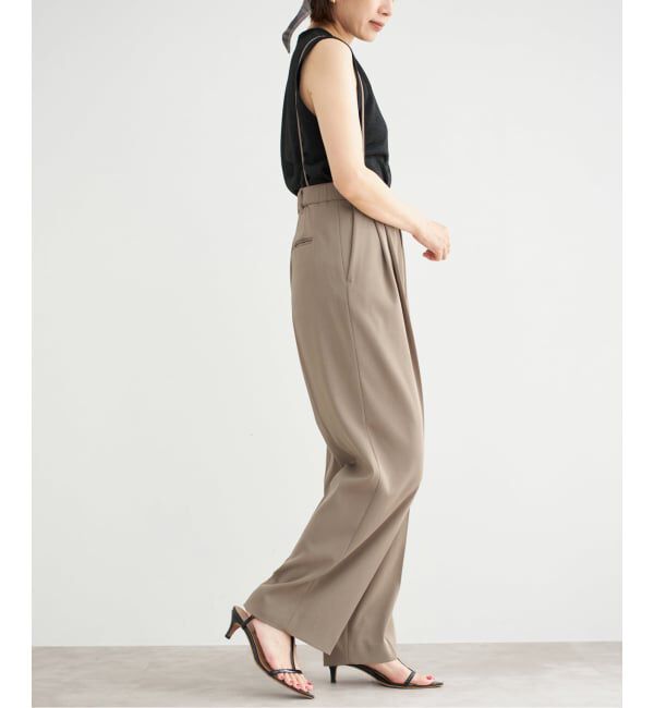 IENA「《追加5》サスペンダーツイルパンツ」|スラックス|