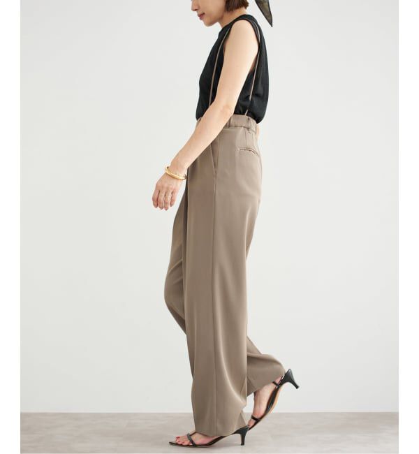 IENA「《追加5》サスペンダーツイルパンツ」|スラックス|