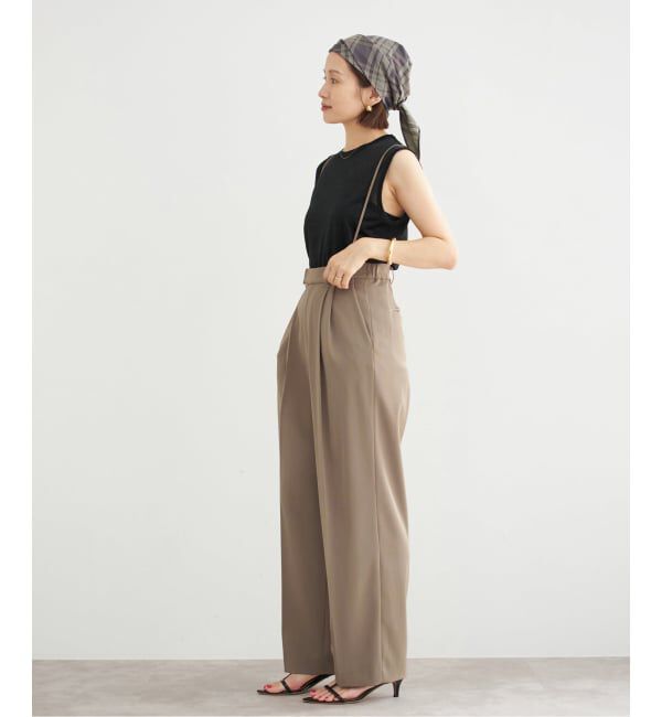 IENA「《追加5》サスペンダーツイルパンツ」|スラックス|