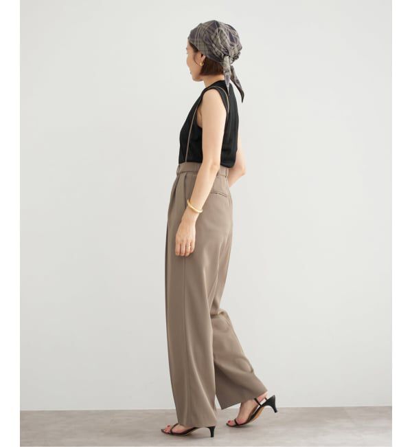 IENA「《追加5》サスペンダーツイルパンツ」|スラックス|