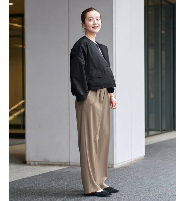 IENA「《追加5》サスペンダーツイルパンツ」|スラックス|