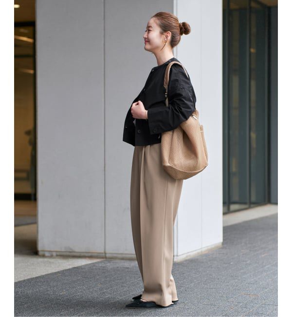 IENA「《追加5》サスペンダーツイルパンツ」|スラックス|