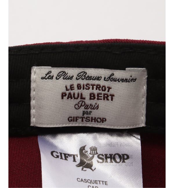 IENA「GIFT SHOP/ギフトショップ Signature Hat キャップ BISTROTPAULBERT」|キャップ・キャスケット|