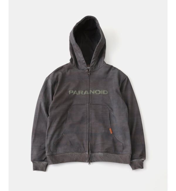 PULP「PARANOID / パラノイド GRAIN ZIP HOODIE」|パーカー|ブラウン