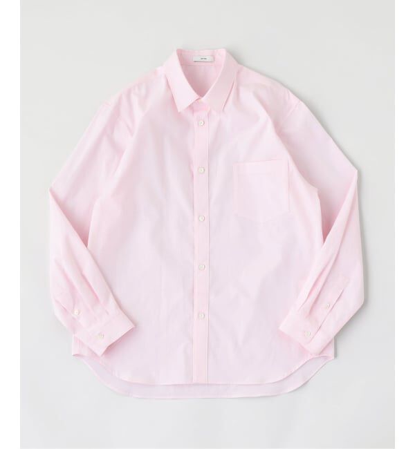 EDIFICE「ATON（エイトン）WASHED OXFORD LOOSE FIT SHIRT」|シャツ・ブラウス|ボルドー