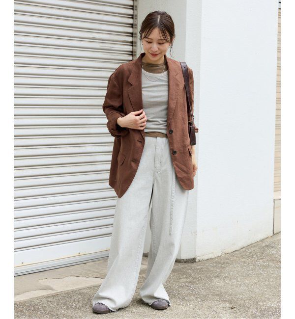 JOURNAL STANDARD「《追加2》リネン SB-2B ジャケット」|テーラードジャケット|