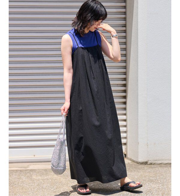 JOURNAL STANDARD relume「リネンコットンタックキャミワンピース」|ワンピース|ブラック