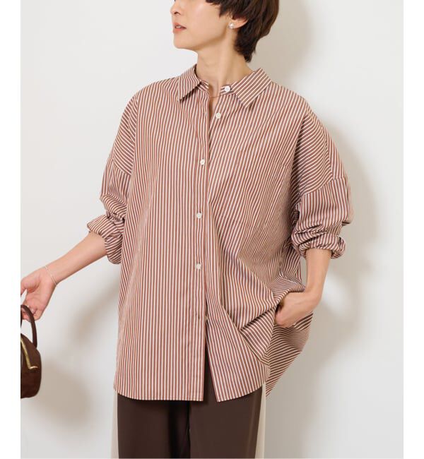 JOURNAL STANDARD relume「コンパクトコットンストライプビッグシャツ」|シャツ・ブラウス|