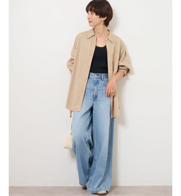 JOURNAL STANDARD relume「コンパクトコットンストライプビッグシャツ」|シャツ・ブラウス|