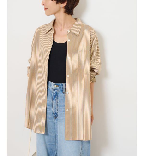 JOURNAL STANDARD relume「コンパクトコットンストライプビッグシャツ」|シャツ・ブラウス|