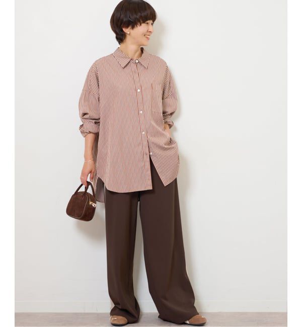 JOURNAL STANDARD relume「コンパクトコットンストライプビッグシャツ」|シャツ・ブラウス|