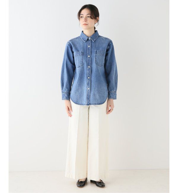 Spick and Span「≪追加≫デニムシャツ」|シャツ・ブラウス|