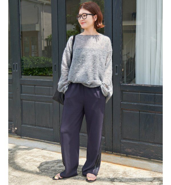 Spick and Span「《WEB限定カラー有り / 追加》ルーズモヘヤMIXボートネックニット」|ニット・セーター|