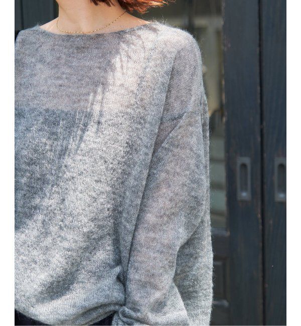 Spick and Span「《WEB限定カラー有り / 追加》ルーズモヘヤMIXボートネックニット」|ニット・セーター|