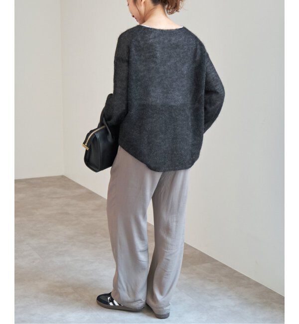 Spick and Span「《WEB限定カラー有り / 追加》ルーズモヘヤMIXボートネックニット」|ニット・セーター|