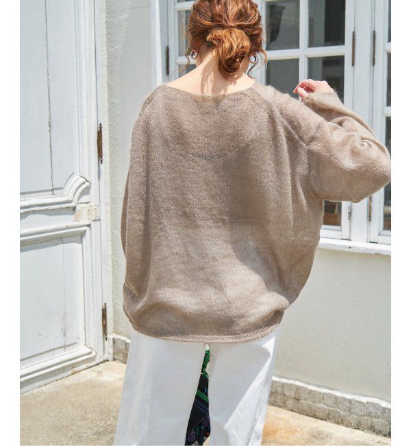 Spick and Span「《WEB限定カラー有り / 追加》ルーズモヘヤMIXボートネックニット」|ニット・セーター|