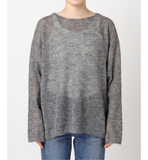 Spick and Span「《WEB限定カラー有り / 追加》ルーズモヘヤMIXボートネックニット」|ニット・セーター|