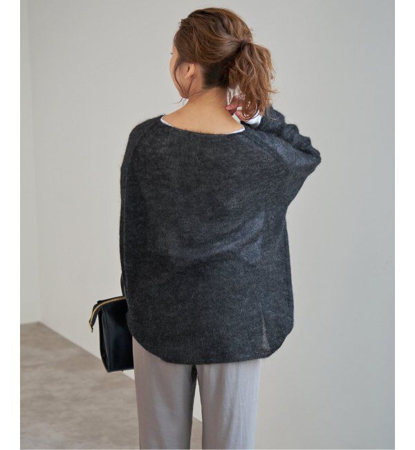 Spick and Span「《WEB限定カラー有り / 追加》ルーズモヘヤMIXボートネックニット」|ニット・セーター|