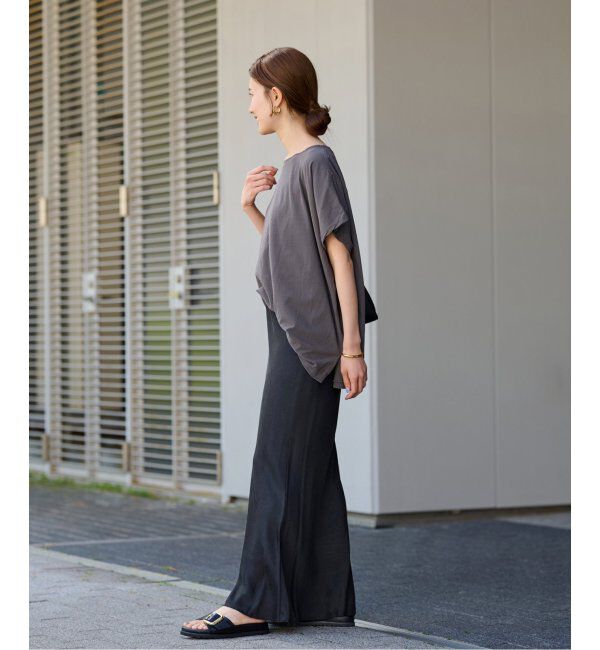 FRAMeWORK「≪追加≫キュプラバイアスサテンロングスカート」|スカート|