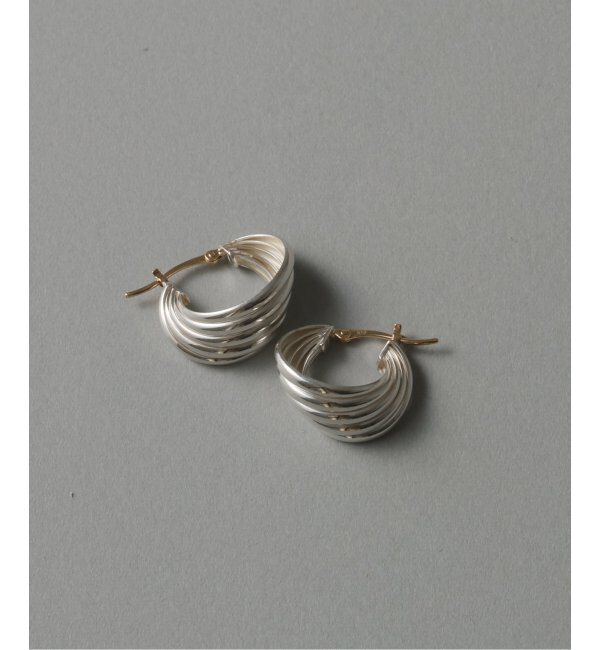 Spick and Span「【SAMH by LILAS】5ラインカーブフープピアス SV（両耳）」|ピアス|