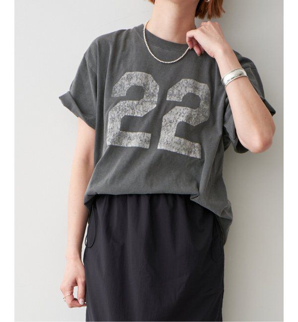 Spick and Span「《追加》AUTHEN / オーセン NUMBERING FLOCKY T-SHIRT」|Tシャツ・カットソー|